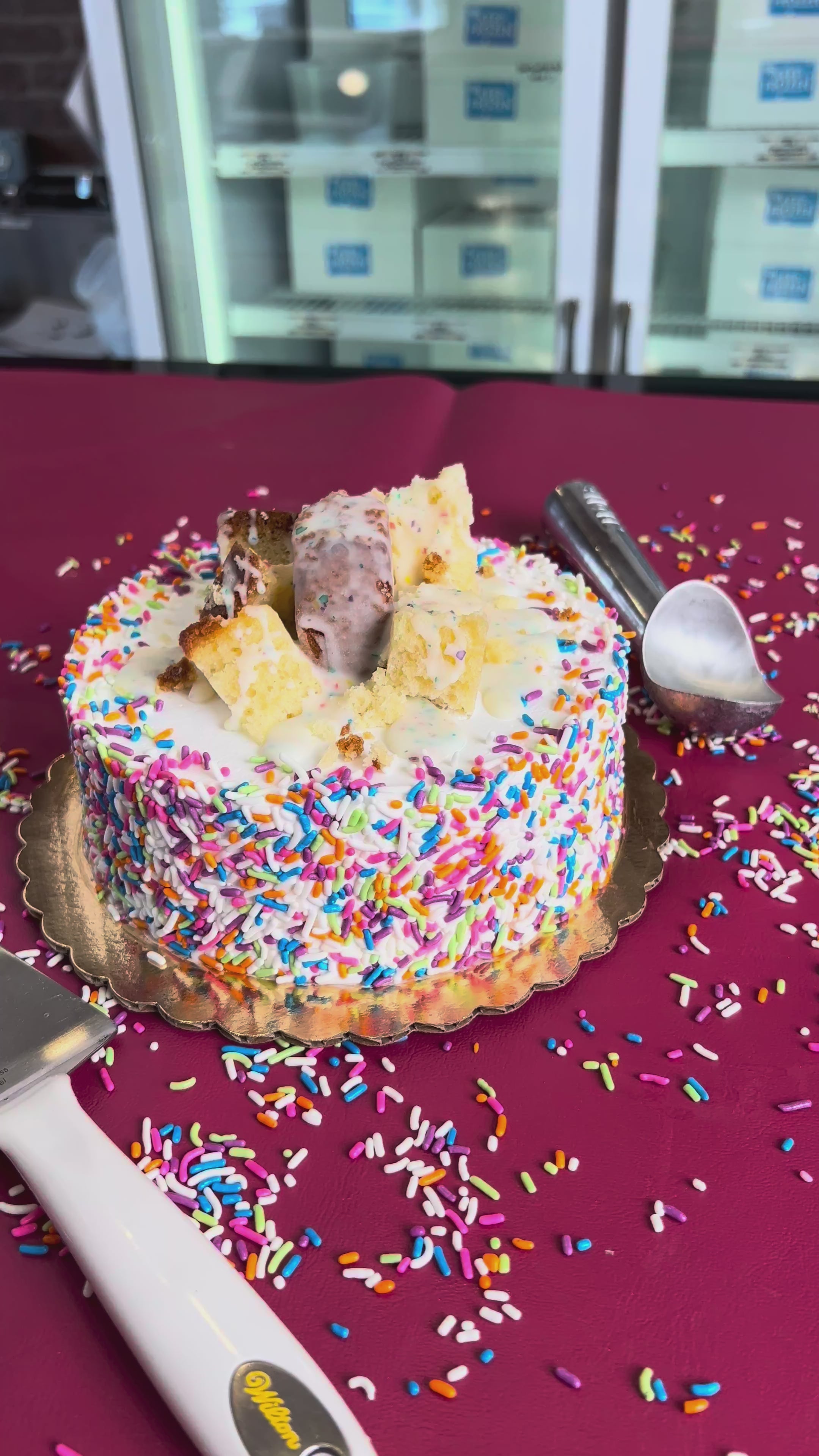 Load video: Small Celebration Cake